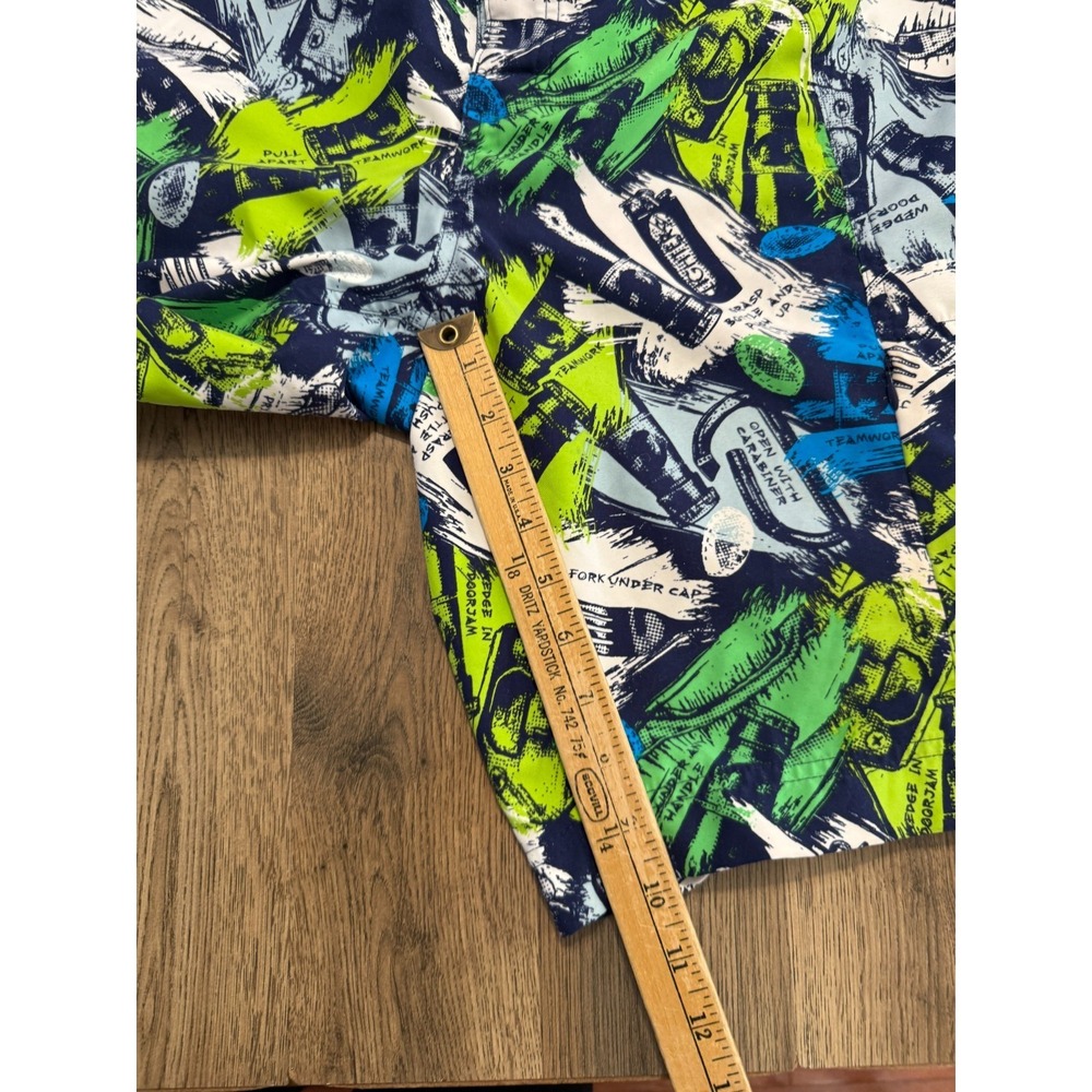 Columbia Shorts Men's Size 34x11 Multicolor Swim Trunks Drawstring Beach Bottles - Picture 13 of 16